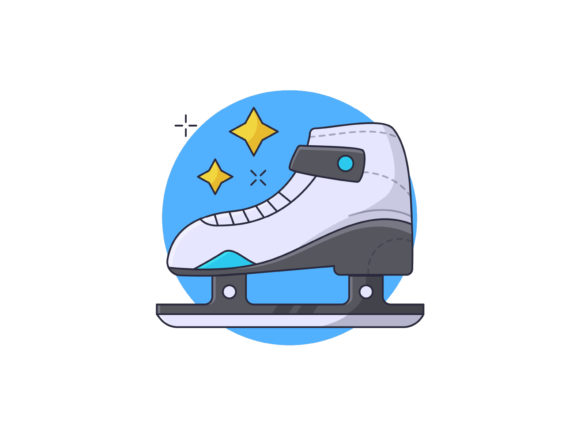Download Ice Skate Shoes Vector Illustration - Shoes vector Collection