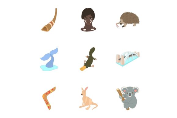 Download Attractions of Australia Icons Set - Premium Resources
