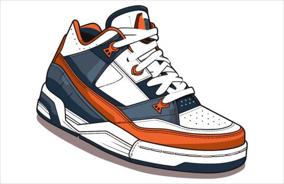 Download Basketball Shoes Vector Illustration - Shoes vector Collection