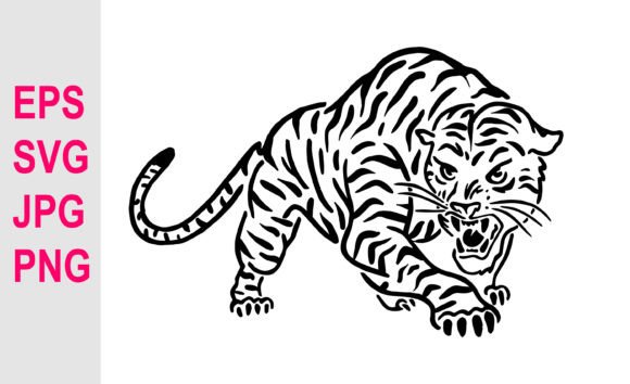 Download Hand Drawing Tiger Illustration SVG - Hand Collection