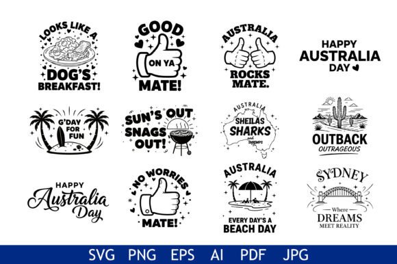 Download Australia Day Vector Quote Bundle - Premium Bundle