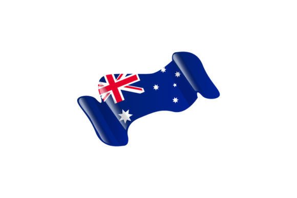 Download Wavy Flag Australia Icon Vector Isolated - Premium Resources