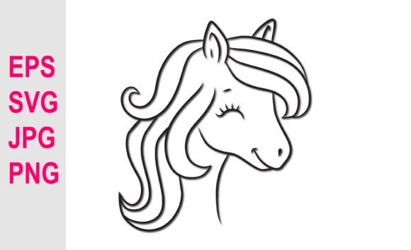 Download Hand Drawing Unicorn Vector SVG. - Hand Collection