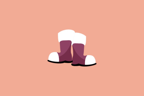 Download Christmas Beautiful Santa Shoes Vector - Shoes vector Collection